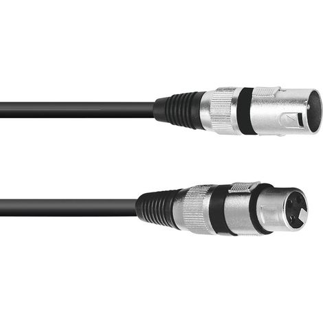 Omnitronic 3022052N XLR Câble de liaison [1x XLR mâle 3 pôles - 1x XLR femelle 3 pôles] 7.50 m noir (1/3)