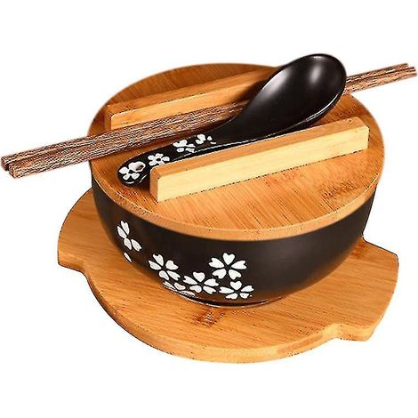 Japanische Ramen-Schale aus Keramik, handbemalt, Retro-Stil, 16,5 cm (1/5)