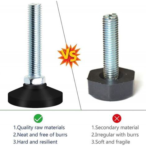 Vis de réglage M10 X 50 Mm Vis de réglage Pied de réglage Vis de meuble (1/3)