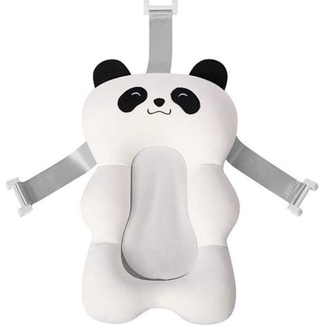 Coussin de bain pour bébé, tapis de bain, siège de baignoire pour nouveau-né, coussin de soutien pour nourrisson. Trois sangles de fixation pour une sécurité accrue, réglables et compatibles avec la p (1/5)