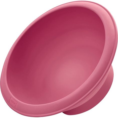 Stampo semicircolare in silicone Lurch FlexiForm, diametro 18 x 9 cm, rosa (1/5)
