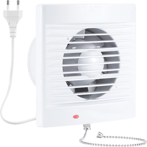 100mm Ventilateur, VMC, Extracteur d'Air avec Clapet Anti-Retour,Interrupteur à Chaînette pour Salle de Bain, Cuisine, Bureau, WC, Silencieux (1/5)