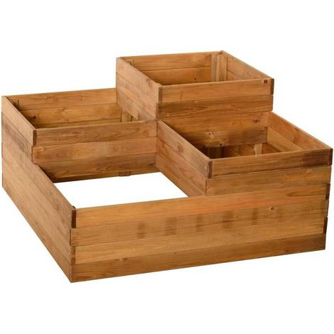 Orto pensile four in pino impregnato 90x90x46h - Losa (1/9)