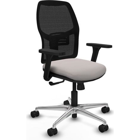 Chaise de bureau piqueras y crespo Alfera noire accoudoirs réglables (1/2)