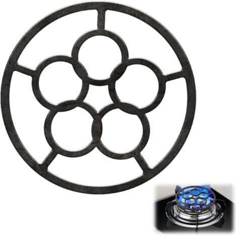 Réducteur de plaque de cuisson à gaz pour cafetière (1 pièce), support de plaque de cuisson à gaz de 18,4 cm (7,25 pouces), support universel pour quatre ou cinq plaques, réducteur antidérapant pour c (1/5)
