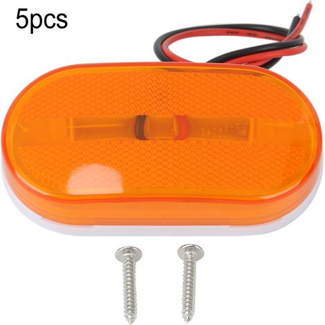 5x Feux de Position 6LED 12V pour Camion Remorque, Accessoire Pratique Jaune (1/5)