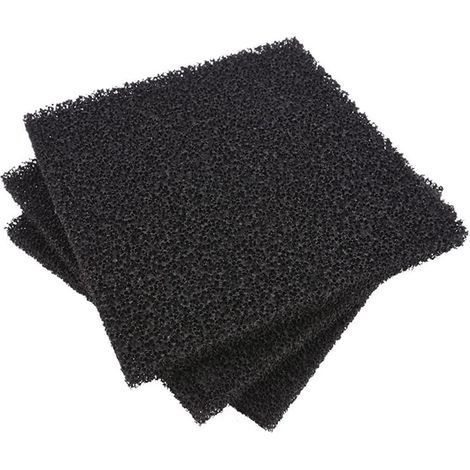 Lot de 10 Filtre Éponge Charbon Actif 130x130x10mm Purification Eau Aquarium Industrie (1/5)