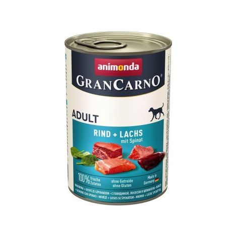 Animonda Konzerva GranCarno ADULT losos, spenat 400 g