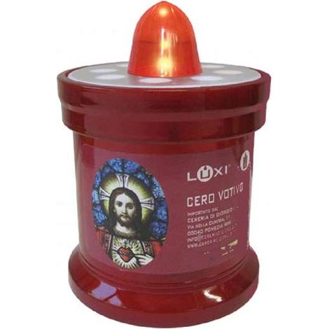 CERO ELETTRICO SACRO CUORE h 14 CM