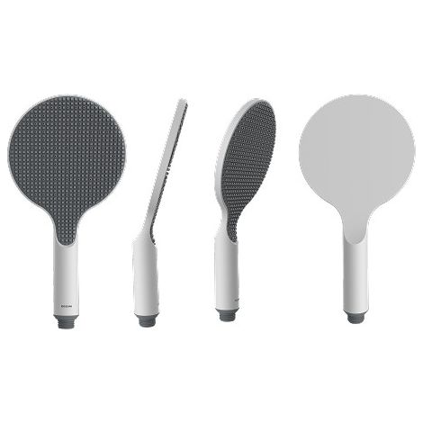 Pomme de douche ronde 140mm blanc mat Apice - Bossini B00900045
