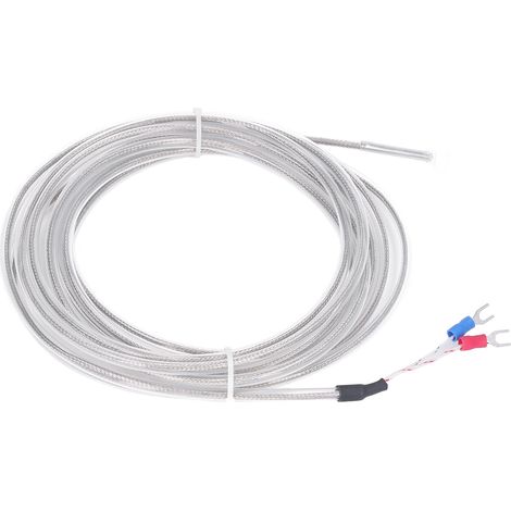 Sonde de température de type K BERM® en téflon étanche et résistant à la corrosion, résistante aux acides et aux alcalis, pour électroplacage, 4 mètres (1/5)