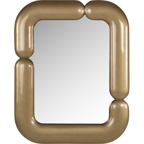 miroir mural doré design contemporain pour une déco élégante - doré effet laiton contemporain (1/4)