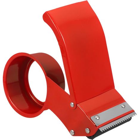 Distributeur Compact Rouge Fer de Bureau Adhésif en Ruban Largeur Jusqu’à 6, 0cm, Longueur Jusqu’à 270m, Facile à Ranger Transporter (1/5)