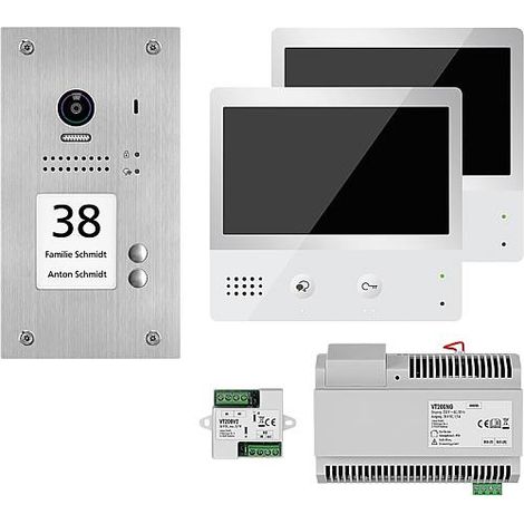 Interphone video VT200 en saillie, 1x porte, 2xtouches 2xTouch-station interne + réseau KB