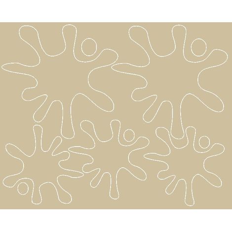 Autocollants de masquage beige brillant, taches