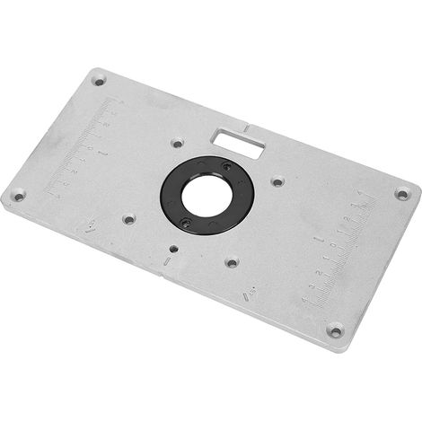Plaque d'insertion pour table de défonceuse électromécanique à plateau rabattable pour le travail du bois (1/5)