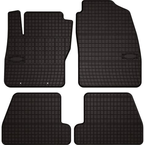 Alfombrillas de goma para coche: Ford Focus MK3 hatchback, sedán, familiar (2010-2018) - negras, a medida