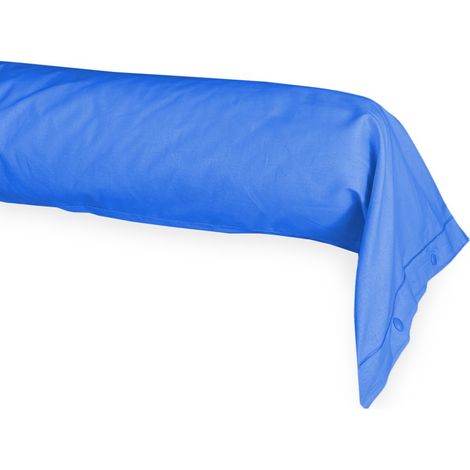 FEDERA cuscino PARIGI cilindrica alla FRANCESE traversino TUBOLARE made in Italy Bluette Cm. 40x180