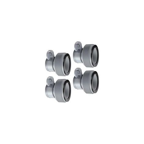 Adaptateur Tuyau Piscine B, 4 Pièces Adaptateur de Tuyau de Piscine pour piscines INTEX, Raccord Pompe Piscine, Adaptateur de Conversion de Tuyau B pour Raccords 1,5" (A)