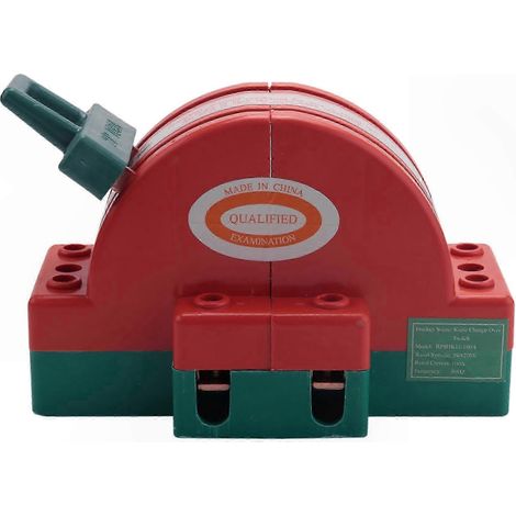 Interrupteur de coupure bipolaire 100A pour génératrice de secours et protections de circuit, disjoncteur-sectionneur robuste, usage résidentiel et industriel. (1/5)