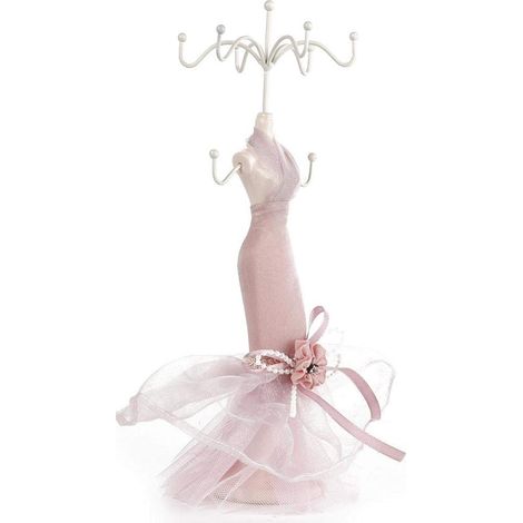 Jewelry Holder Set Earring Display Stand, Dress Model High Heel Shoes Earring Necklace Ring Jewelry Holder Display Stand Necklace Jewelry Display Stand Jewelry Holder (Small Model) (1/5)