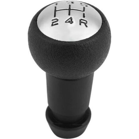 Pommeau De Levier De Vitesse - 5 Vitesses - Compatible Peugeot 307 308 408 2008 206 207 208 301 3008 - PVC Noir - Hauteur 9,5 cm - 1 Pièce