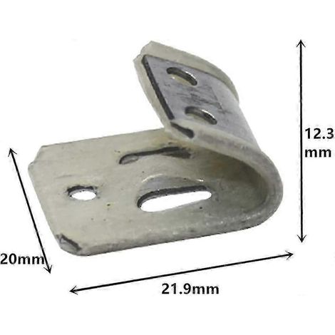Clips de ressorts pour meubles, en fer et caoutchouc, à 5 trous indépendants, compatibles avec les ressorts de chaises et de canapés. Kit de réparation de ressorts de meubles de 20 pièces. (1/5)