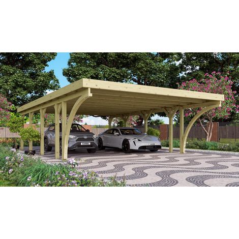 Carport doppel Clas. 3 B inkl. zwei Einfahrtsbögen