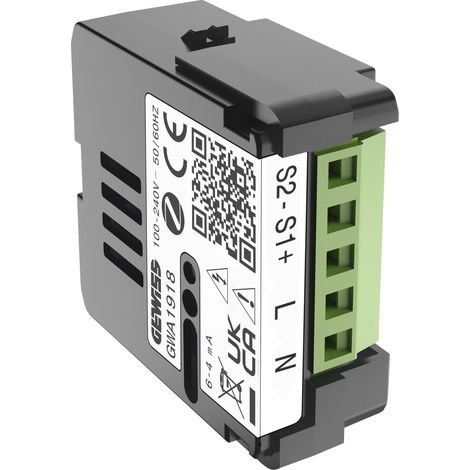 COMPTEUR D’NRJ ZIGBEE S/ TRANSFO. COUR. GEWISS GWA1918 (1/2)