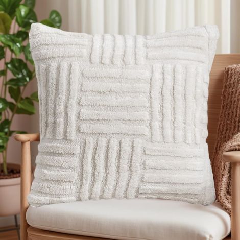 Strukturierte Strick-Kissenhülle, bequemes Kissen für Sofa und Stuhl, weiches Wohnaccessoire