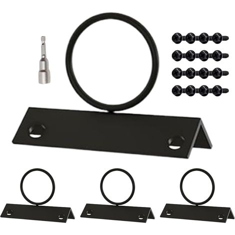 Supports de Corde Annulaire - 4 Pièces Support de Fixation pour la Clôture (1/5)