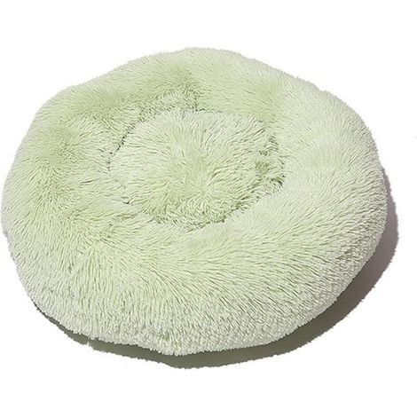 Lit panoramique doux pour chien et chat, peluche, 80cm, vert pastel