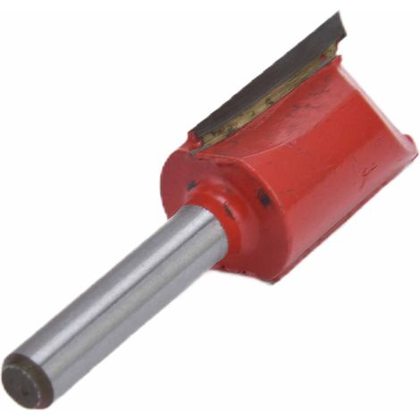 Fraise droite prolongée 2 dents acier allié, défonceuse rainurage bois CNC, queue 1/4in, coupe 18mm, outil menuiserie (1/5)