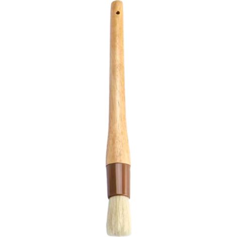 Brush À Huile - Poils Souples Anti-dépouillement - Manche En Bois Alimentaire - Résistant À Haute Température - Pour Barbecue Cuisine Et Extérieur - 1 Pièce (1/5)
