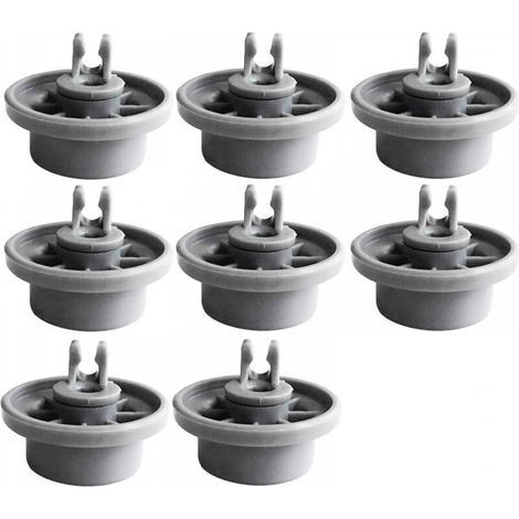 Lot De 8 Roulette Lave Vaisselle Panier Couvert Lave Vaisselle Universel Compatible avec Bosch & Siemens Vaisselle Panier Inférieur Modèle 165314 (1/5)
