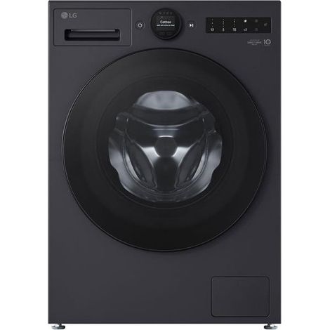 LG – Lave-linge frontal 11 kg 1400 tr/min – Moteur AI Direct Drive – TurboWash 360° en 39 min – Classe A-40% – Design noir compact 60 cm (1/7)