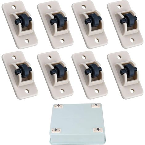 Mini Roulettes Auto-Adhésives en Collantes – Pour Poubelles & Boîtes de Rangement 8 pièces Plastique (1/5)