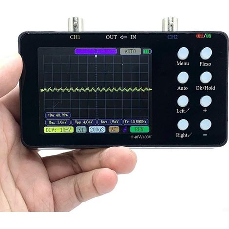 Oscilloscope double canal + câble de sonde haute tension 50 mètres fréquence d'échantillonnage 10 MHz, SCO210M-2 (1/5)