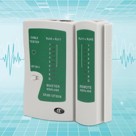YG468 Multifunktionales RJ45+RJ11-Kabeltestgerät – Schnelles und präzises Testen von Netzwerk- und Telefonkabeln (1/5)