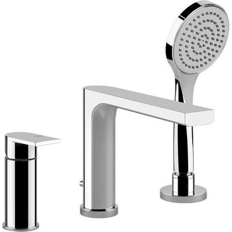 Gessi Emporio Via Manzoni Mélangeur bain-douche 3 trous, avec