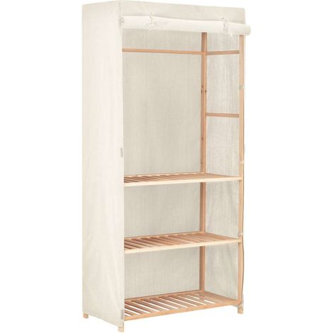 Kleiderschrank mit 3 Ebenen 79 x 40 x 170 cm