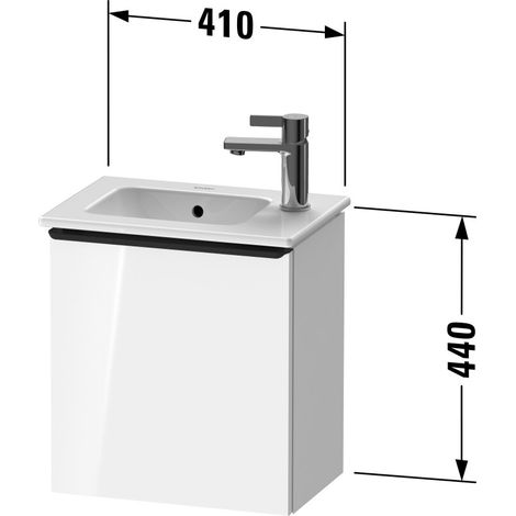 Duravit DE4259LBD550000 DN WTU WH 410x274x440 Ei marbré (1/2)