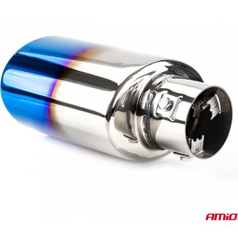 Embout de silencieux d'échappement en acier inoxydable MT 023BLC flammé amio-02356 (1/4)