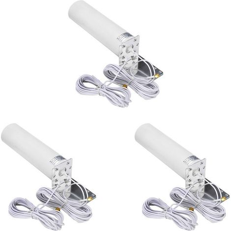 Convient pour 3 antennes externes 4G LTE, antenne externe SMA, antenne extérieure 3G/4G, 10-12 dBi, avec deux interfaces SMA, convient aux modems/routeurs 4G.