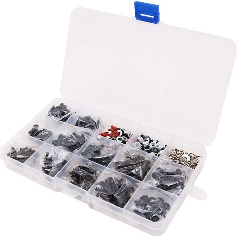 Kit de 500 vis télécommandées - Outil de réparation M3/M4/E - Boucle de coquille/écrous/vis hexagonales/bouchons RC (1/5)