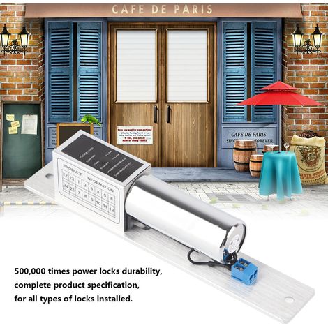 Serrure électromagnétique à mortaiser EL-2LC DC 12 V, verrouillage automatique, contrôle d'accès par induction