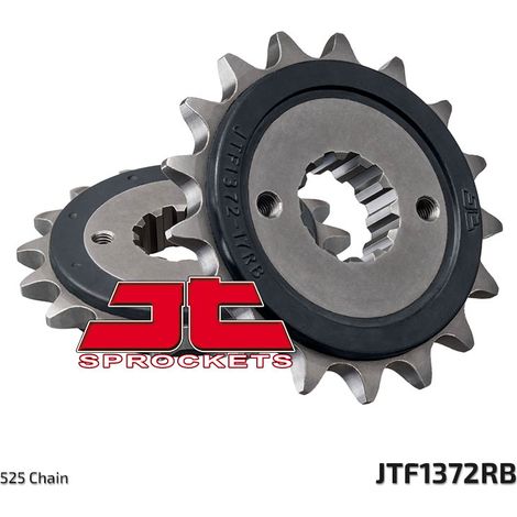Pignone anteriore JT JTF1372 17RB con gomma per Honda XRV 750 Africa Twin in acciaio