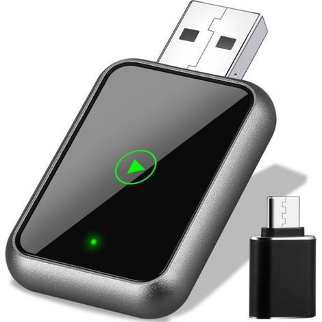 Adaptateur Carplay Sans Fil - - Bluetooth 5.3 - USB Type-C - Plug and Play - 2 en 1 (1/5)