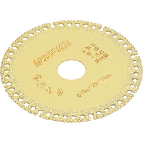 4-Zoll-Diamantsägeblatt, schnelles, stabiles und scharfes Sägeblatt für Fliesen, Marmor und dünnwandige Rohre (1/5)