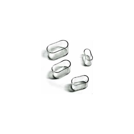Protectores para patas de sillas ZVD, protectores ovalados de silicona para muebles, protectores antiarañazos para suelos, 8-24 piezas transparentes/24 piezas de 15 x 30 mm - Crezuo (1/4)